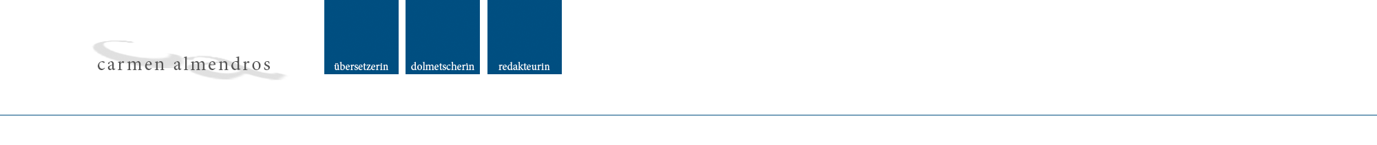 Logo Carmen Almendros - Übersetzerin Dolmetscherin Redakteurin
